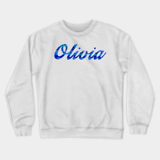 Top 10 best personalised gifts 2022  - Olivia - personalised, personalized  name with pattern  - custom name. Olivia Crewneck Sweatshirt